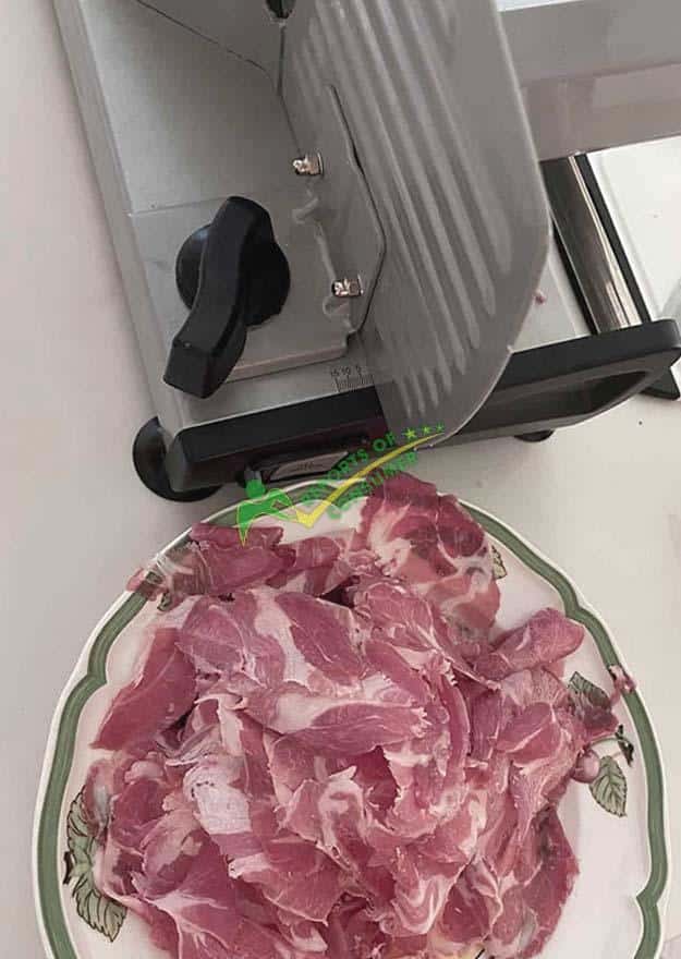 Results Of Meat Slicing Obtained From Ostba Meat Slicer During The Review