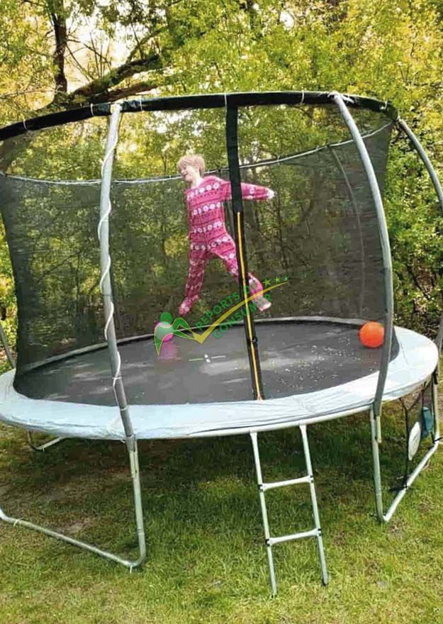 Aotob Trampoline With Kid During Review And Side View