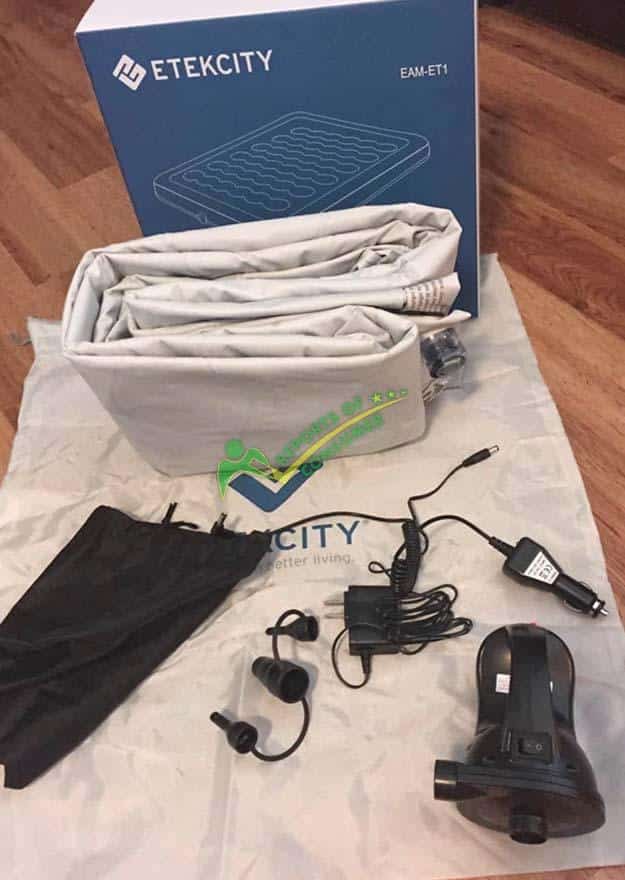Chargeable Pump And Storage Bag For Etekcity Camping Air Mattress