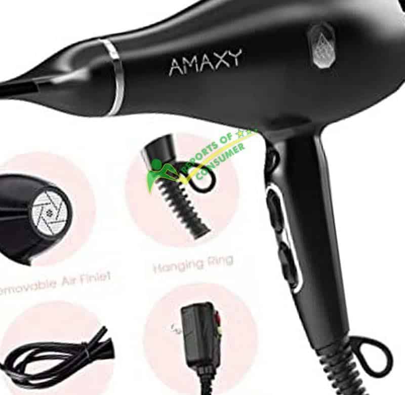 Amaxy Honeycomb Infrared Therapy Hair Dryer With Attachments Review