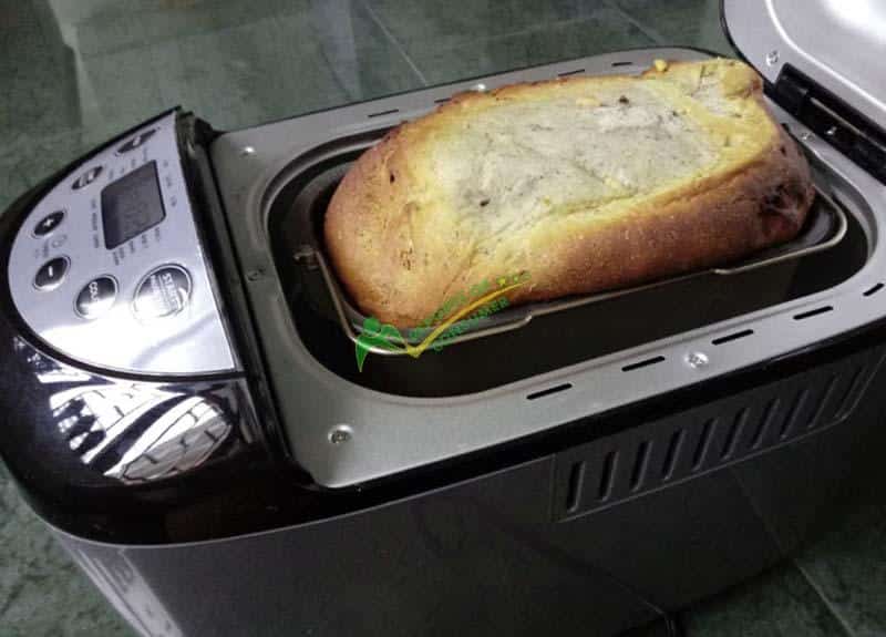 West Bend Hi-Rise Bread Maker Best For Large Families Top View While Working