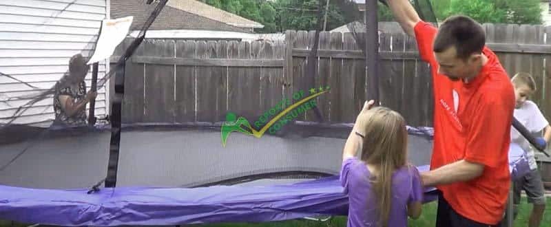 Aligning The Poles Of The Trampoline For Fixing