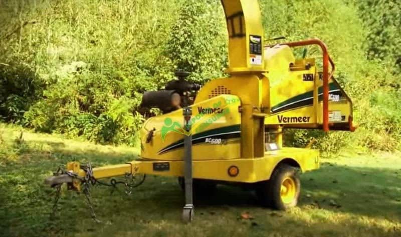 Position The Wood Chipper On A Leveled Ground