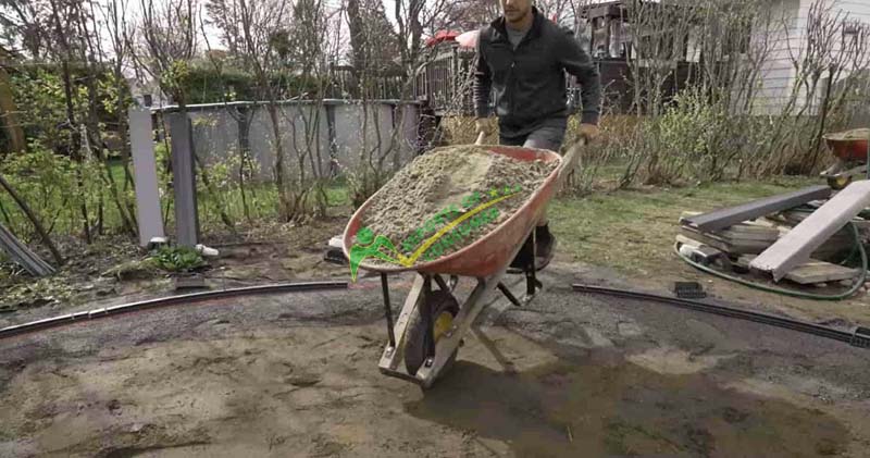 Adding More Sand And Soil To Level The Ground Properly For Above Ground Pool