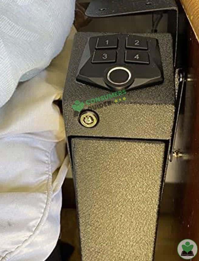 Rpnb 311F Biometric Handgun Safe Close View